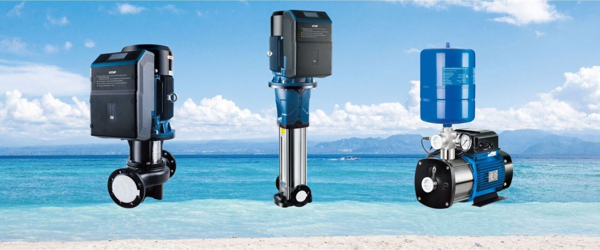 banner máy bơm điện